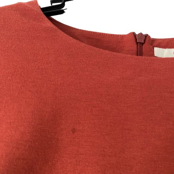 Boden Josephine Belted Ponte Top Clay Rust Top size 6 - Picture 4 of 10